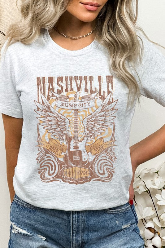 Nashville Tennessee Music City Country Graphic Tee