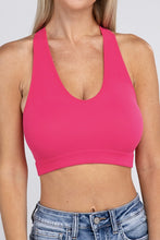 Load image into Gallery viewer, Ribbed Cropped Racerback Tank Top