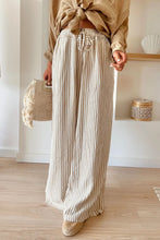 Load image into Gallery viewer, Pocketed Striped Wide Leg Pants