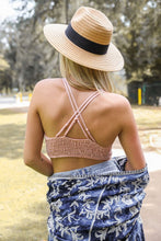 Load image into Gallery viewer, Crochet Daisy Longline Bralette