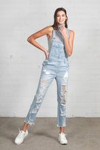 Load image into Gallery viewer, HEAVY DISTRESSED STRAIGHT FIT OVERALL