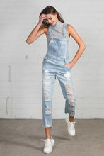 Load image into Gallery viewer, HEAVY DISTRESSED STRAIGHT FIT OVERALL