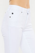 Load image into Gallery viewer, MID RISE WHITE FLARE JEANS-KC6102WT-OP