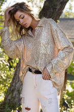 Load image into Gallery viewer, Sequin Long Sleeve Shirt
