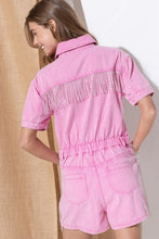 Load image into Gallery viewer, Washed Denim Overall Romper