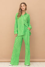 Load image into Gallery viewer, Pleated Blouse Pants Set