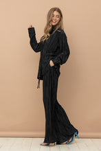 Load image into Gallery viewer, Pleated Blouse Pants Set