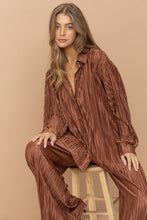 Load image into Gallery viewer, Pleated Blouse Pants Set