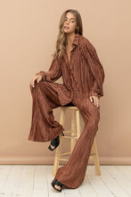 Load image into Gallery viewer, Pleated Blouse Pants Set
