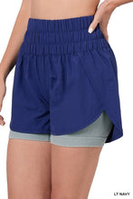 Load image into Gallery viewer, WINDBREAKER SMOCKED WAISTBAND RUNNING SHORTS