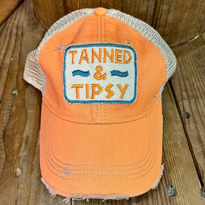 Tanned and Tipsy Hat Patch Hat
