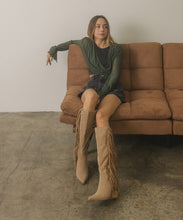 Load image into Gallery viewer, OASIS SOCIETY OUT WEST - Knee-High Fringe Boots