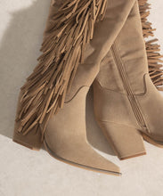 Load image into Gallery viewer, OASIS SOCIETY OUT WEST - Knee-High Fringe Boots