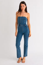 Load image into Gallery viewer, TUBE DENIM JUMPSUIT