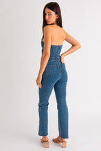 Load image into Gallery viewer, TUBE DENIM JUMPSUIT