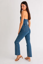 Load image into Gallery viewer, TUBE DENIM JUMPSUIT