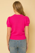 Load image into Gallery viewer, HELLO BEAUTIFUL SHORT SLEEVE SWEATER TOP