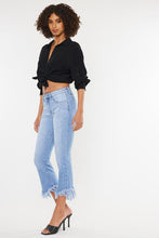 Load image into Gallery viewer, HIGH RISE CROP BOOTCUT DENIM PANTS-KC9354M