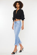 Load image into Gallery viewer, HIGH RISE CROP BOOTCUT DENIM PANTS-KC9354M