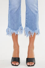 Load image into Gallery viewer, HIGH RISE CROP BOOTCUT DENIM PANTS-KC9354M
