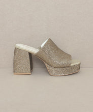 Load image into Gallery viewer, OASIS SOCIETY Crystal - Sparkling Platform Slide