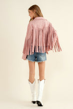 Load image into Gallery viewer, Studded Fringe Open Western Jacket