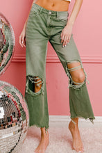 Load image into Gallery viewer, Distressed Vintage Washed Wide Leg Pants