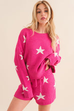 Load image into Gallery viewer, Soft Long Sleeve Star Print Top and Short Set
