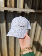 Load image into Gallery viewer, White Leopard Hidden Pony Mama Hat