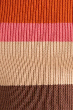 Load image into Gallery viewer, Long Sleeve Color Block Stripe Knit Top