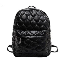 Load image into Gallery viewer, Jade Metallic Puffer Backpack
