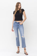 Load image into Gallery viewer, Mid Rise Kick Flare Jeans