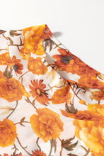 Load image into Gallery viewer, Printed Mock Neck Flare Sleeve Top