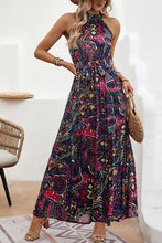 Load image into Gallery viewer, Tied Floral Sleeveless Dress