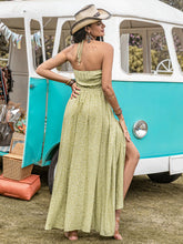Load image into Gallery viewer, Printed Halter Neck Maxi Dress