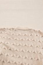 Load image into Gallery viewer, Jet Stream Cable Knit Eyelet Side Pockets Baggy Cardigan