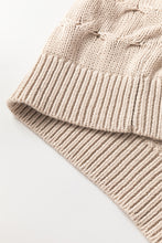Load image into Gallery viewer, Jet Stream Cable Knit Eyelet Side Pockets Baggy Cardigan