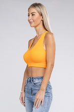 Load image into Gallery viewer, Ribbed Cropped Racerback Tank Top