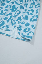 Load image into Gallery viewer, Beau Blue Plus Size Leopard Elastic Waist Athletic Shorts