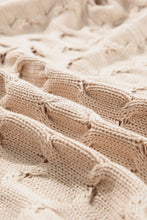 Load image into Gallery viewer, Jet Stream Cable Knit Eyelet Side Pockets Baggy Cardigan