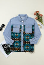 Load image into Gallery viewer, Pocketed Button Up Long Sleeve Denim Jacket