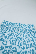 Load image into Gallery viewer, Beau Blue Plus Size Leopard Elastic Waist Athletic Shorts