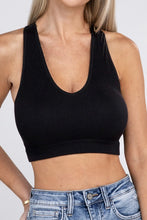 Load image into Gallery viewer, Ribbed Cropped Racerback Tank Top