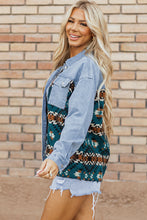 Load image into Gallery viewer, Pocketed Button Up Long Sleeve Denim Jacket