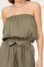 Load image into Gallery viewer, Flap Pocket Side Belted Tube Jumpsuit