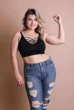 Load image into Gallery viewer, Plus Size Interwoven Strappy Front Bralette