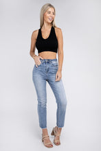 Load image into Gallery viewer, Ribbed Cropped Racerback Tank Top