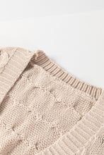 Load image into Gallery viewer, Jet Stream Cable Knit Eyelet Side Pockets Baggy Cardigan