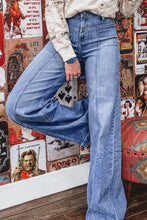 Load image into Gallery viewer, Beau Blue Tailored Center Seam Detail Straight Loose High Rise Jeans