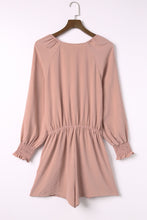 Load image into Gallery viewer, Tie Knot Puff Long Sleeve Romper